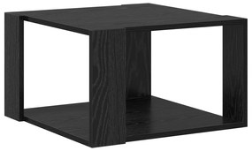 Mesa de Café Carvalho Preto 51,5x51,5x30 cm Madeira de Engenharia