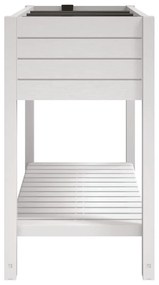 Canteiro elevado 110x45x79 cm polipropileno branco