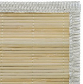 Tapete retangular bambu 150 x 200 cm natural