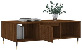 Mesa de centro 104x60x35 cm derivados madeira carvalho castanho