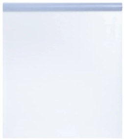 vidaXL Película janela estática 90x2000cm PVC cinza fosco