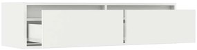 Móvel de TV com luzes LED 100X35,5x25 cm branco