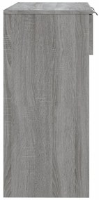 Mesa consola 90x36x75 cm derivados de madeira cinzento sonoma