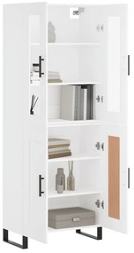 Armário alto 69,5x34x180 cm derivados de madeira branco