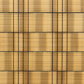 Telas de varanda 10 pcs 255x19 cm vime PE castanho-claro