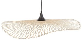 Candeeiro de teto em bambu castanho claro 80 cm FLOYD Beliani