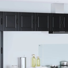 vidaXL Armário de Cozinha com prateleira 2 pcs Preto 40 x 31 x 40 cm