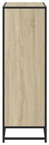 Estante 80,5x35x107,5 cm contraplacado cor carvalho sonoma