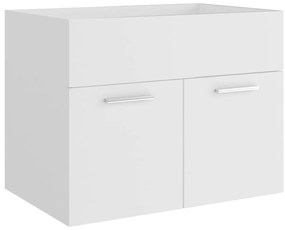 Conjunto de móveis de casa de banho derivados de madeira branco