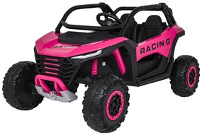 Carro elétrico para Crianças 4X4 2 Lugares 24V RACING Road 2000, Pneus	Espuma EVA, Assento couro ecológico Rosa