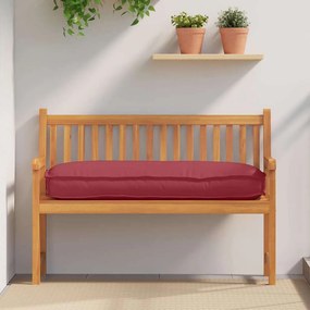 vidaXL Almofada para Palete - Assento e Costas Vermelha Bordô, 120 x 50 x 12 cm, em Tecido Oxford