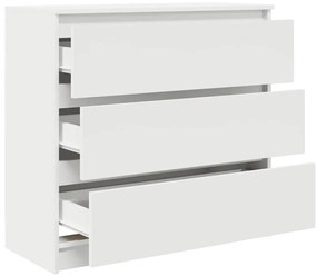 Aparador 80x35x76 cm derivados de madeira branco