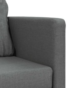 Sofá-cama sem pés 112x174x55 cm tecido cinzento-escuro
