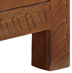 Caixa de arrumação 110x30x40 cm madeira de mangueira maciça