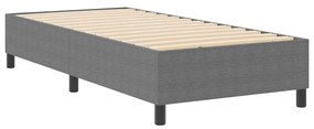 Cama Box vidaXL Cinza Claro 100x200 cm em Tecido Corduroy