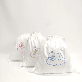 Saco Bebé Algodão Urso Nuvem Personalizável