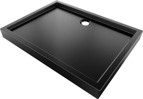 Mexen Flow+ base de duche retangular 100 x 80 cm, preto mate - 46R708010H