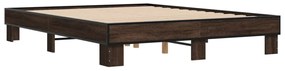 Estrutura de cama 150x200cm derivados madeira/metal