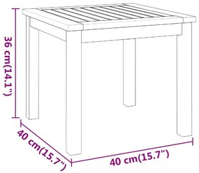 3 pcs conjunto lounge de jardim Adirondack acácia maciça