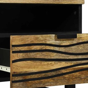 Mesa de Centro - 80 x 54 x 40 cm - Madeira de Mangueira Sólida
