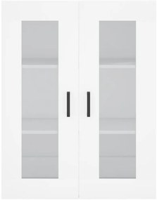 Móveis de parede 2 pcs derivados de madeira branco