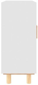 Aparador 60x30x70 cm madeira pinho maciça/vime natural branco