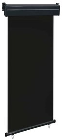 Toldo lateral para varanda 100x250 cm preto