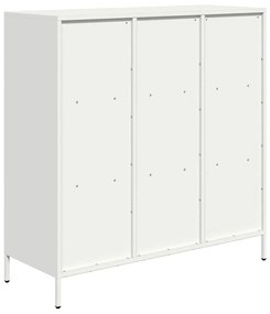 Aparador alto 101,5x39x103,5 cm aço branco