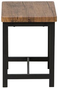 Conjunto de refeição 4 lugares castanho e preto ARLINGTON Beliani