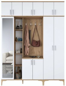 Hall Stand EA128 – Nogueira Branca – 180x240x37,5 cm