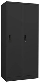 vidaXL Roupeiro 80x50x180 cm aço antracite
