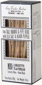 Mini pães achatados com sal e pimenta