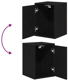 Armários de parede para garagem 2 pcs derivados de madeira
