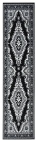vidaXL Passadeira 100x450 cm polipropileno preto