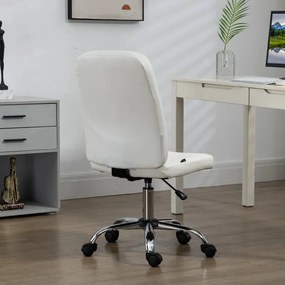 Cadeira de Escritório Allen com Altura Ajustável - Branco - Design Nór