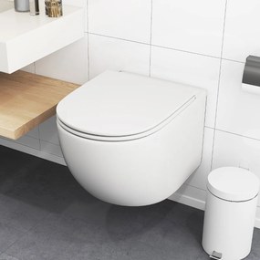 Sanita suspensa com sistema de dupla descarga, assento amplo e tampa removível 52,5 x 35,8 x 36 cm branco