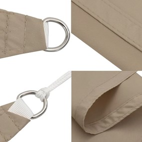 Para-sol vela tecido oxford retangular 3,5x4,5 m cinza-acast.