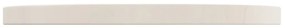 Tampo de mesa pinho maciço Ø40x2,5 cm branco