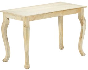 vidaXL Mesa de jantar 118x60x77 cm madeira de mangueira maciça