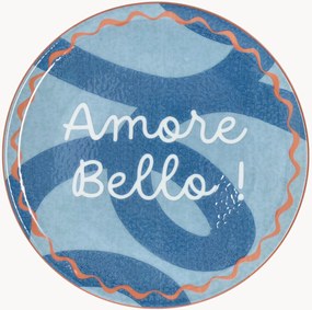 Prato redondo para pizza Cinzia Amore Bello Blu