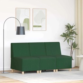 vidaXL Sofá Chiar 3 pcs Verde Selva 55 x 74 x 82 cm