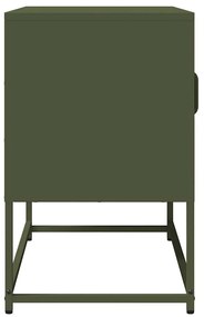 Móvel de TV 68x39x60,5 cm aço laminado a frio verde-azeitona