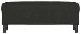 Banco 100x35x41 cm tecido preto