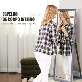 Espelho de Pé Shehe de Corpo Inteiro - Com Estrutura em Veludo – 50x15