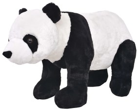 Brinquedo de montar panda peluche preto e branco XXL