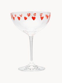 Crystal champagne coupes Classic Love, 2-Piece