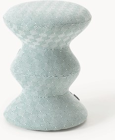 Mesa de apoio redonda estofada Zig Zag