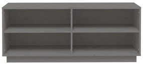 Sapateira 110x34x45 cm madeira de pinho maciça cinza