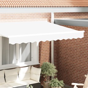 vidaXL Toldo com Valance para Estrutura de 3,5 m Branco 3,3x0,2 m