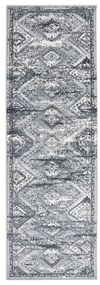 vidaXL Passadeira 100x300 cm polipropileno cinzento oriental